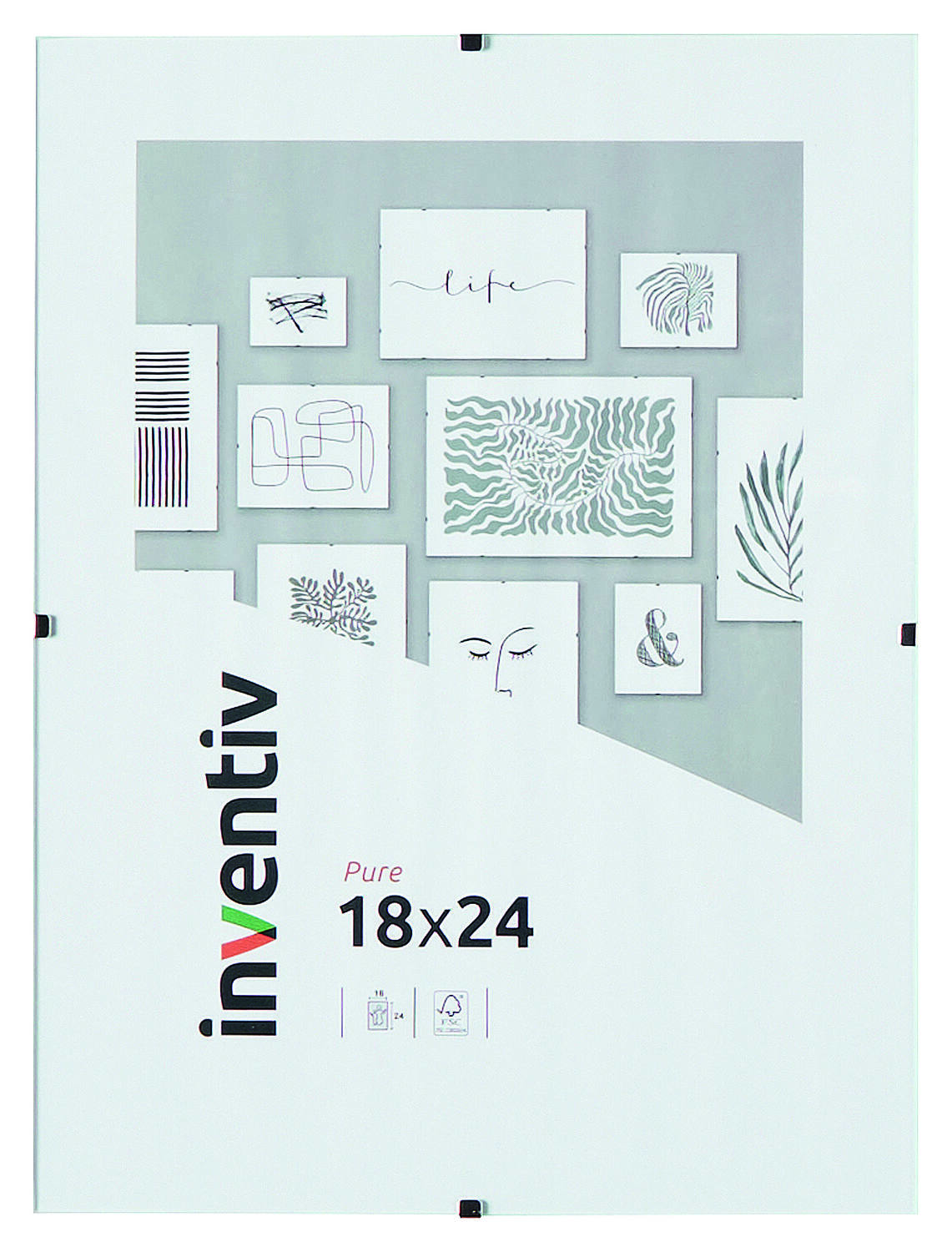 Cadre sous-verre 18x24cm - INVENTIV