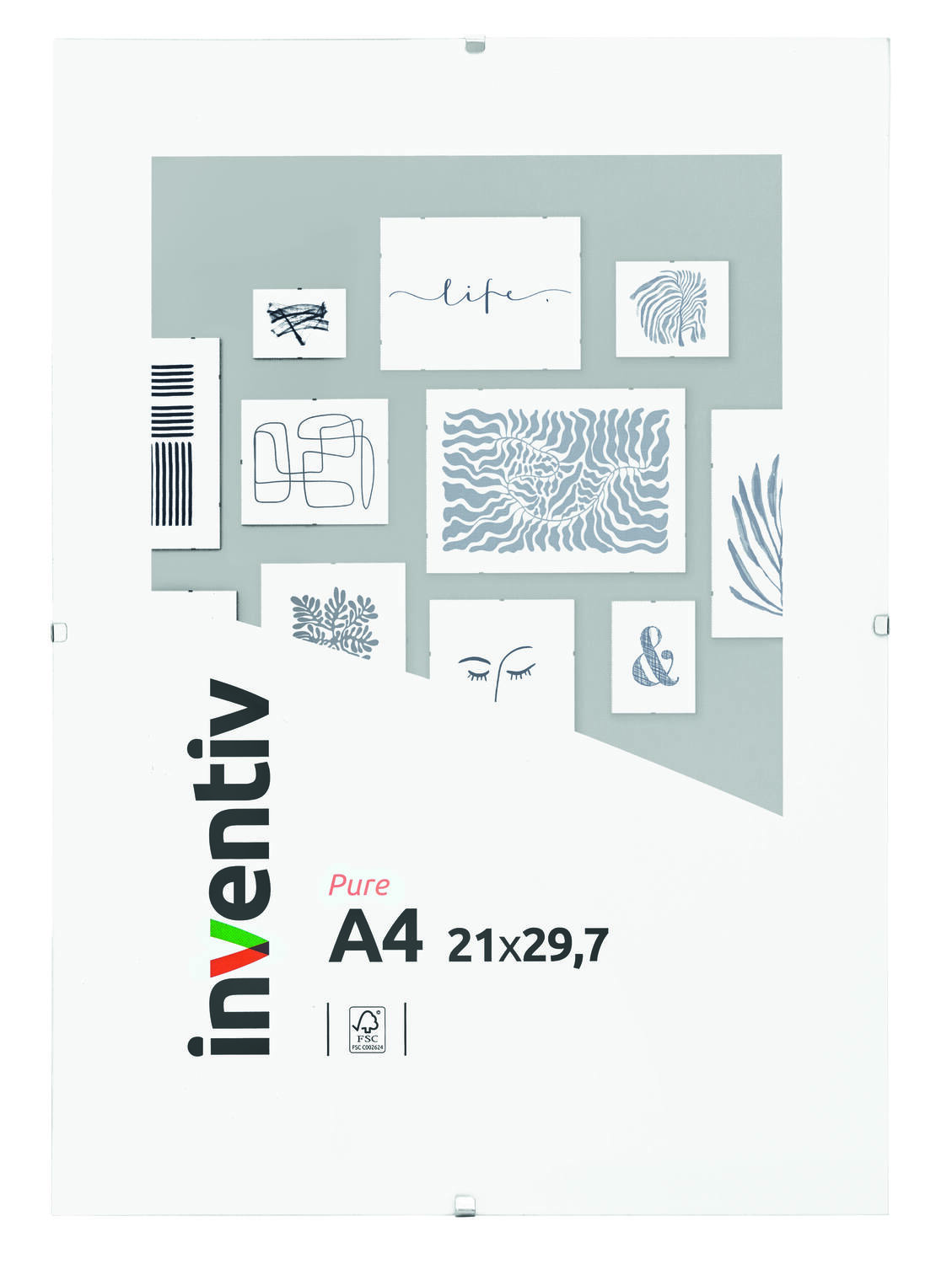 Cadre sous-verre 21x29,7cm - INVENTIV