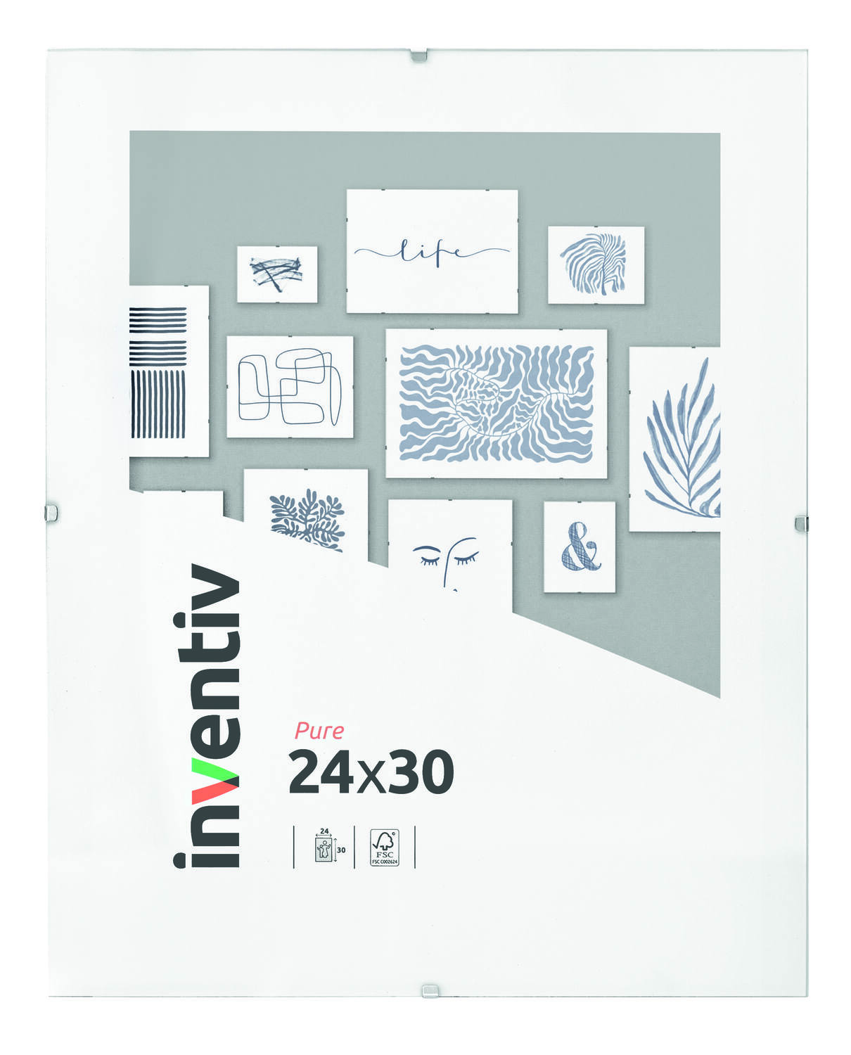 Cadre sous-verre 24x30cm - INVENTIV