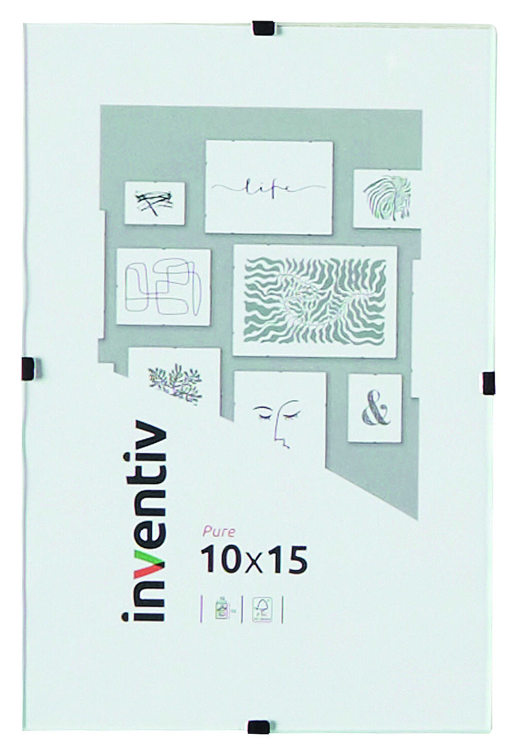 Cadre sous-verre 10x15cm - INVENTIV