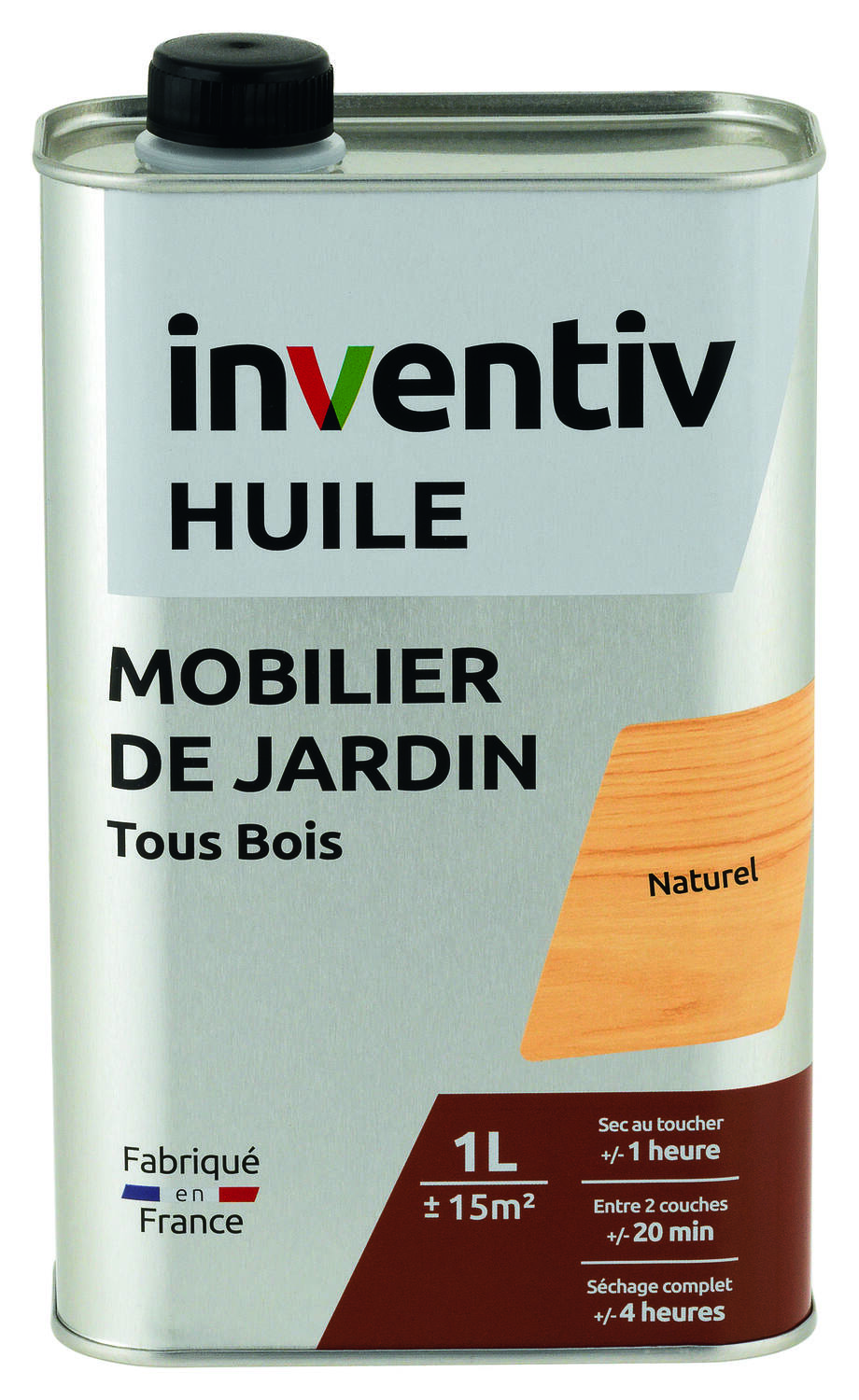 Huile mobilier extérieur incolore 1 L - INVENTIV