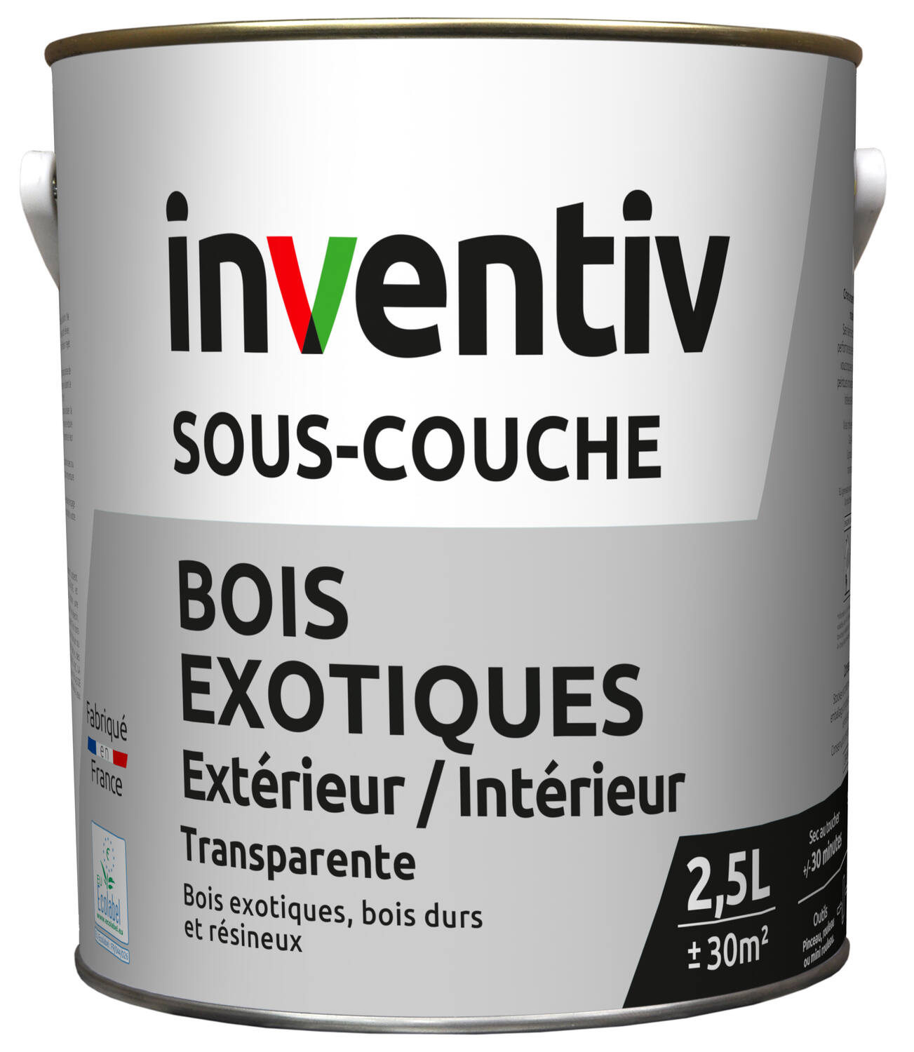 Sous-couche extérieur bois exotiques 2,5 L - INVENTIV