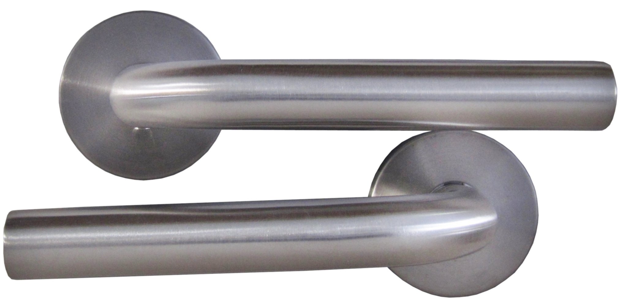 Poignées de porte sur rosaces Loïc inox - B BEAUTY