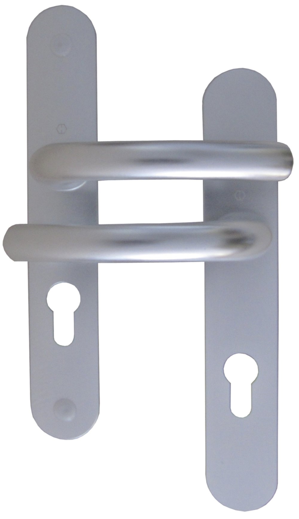 Poignées de porte à cylindre alu argent - B BEAUTY