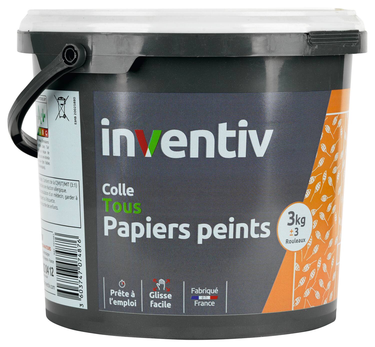 Colle pour Tous types Papiers Peints 3kg - INVENTIV
