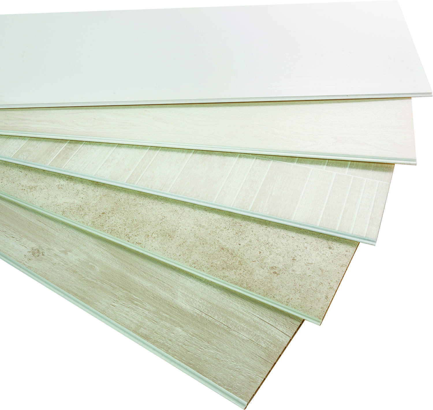 Revêtement mural intérieur PVC Bois gris raboté 2,6 x 0,375 m - INVENTIV