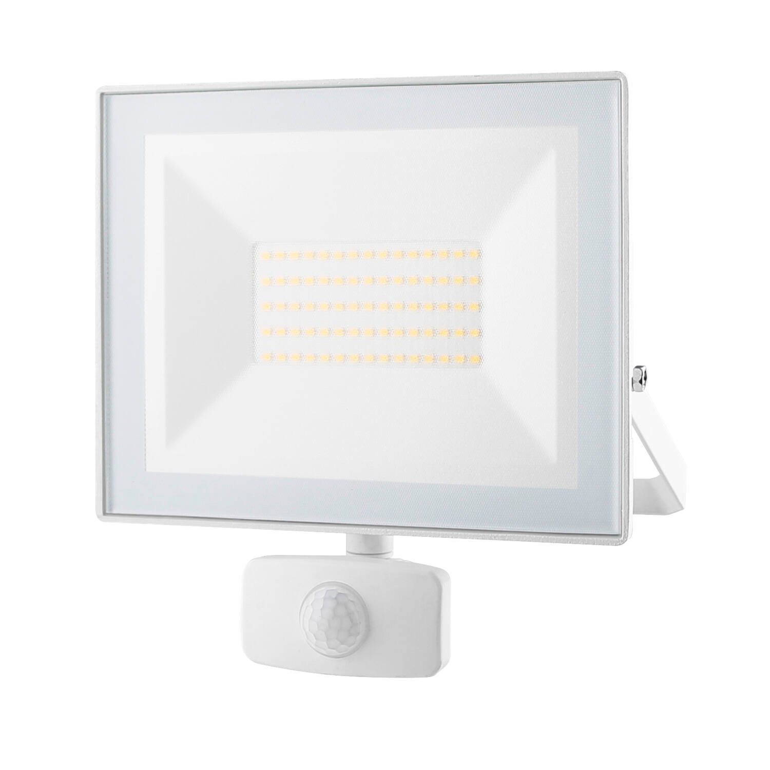 Projecteur LED extérieur à détection Héra 2 50W blanc - INVENTIV