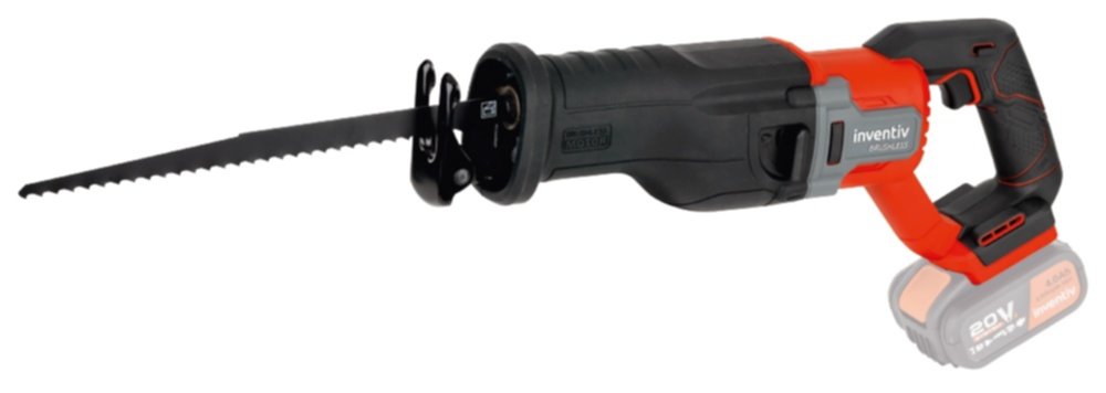Scie sabre sans fil brushless 20V (sans batterie) - INVENTIV