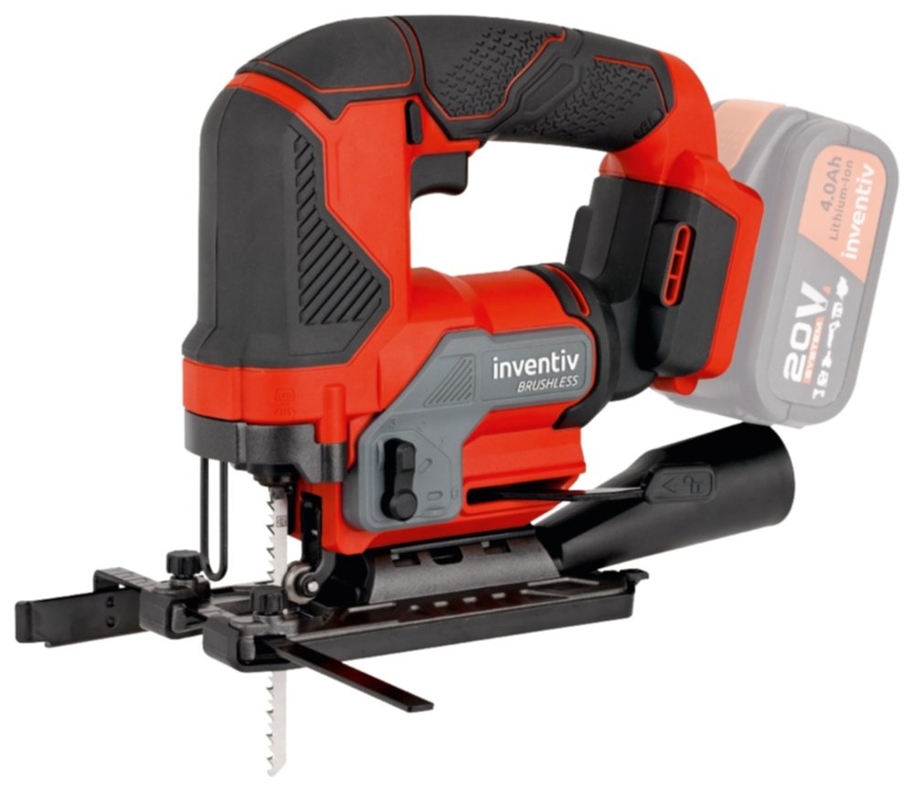 Scie sauteuse sans fil brushless 20V (sans batterie) - INVENTIV