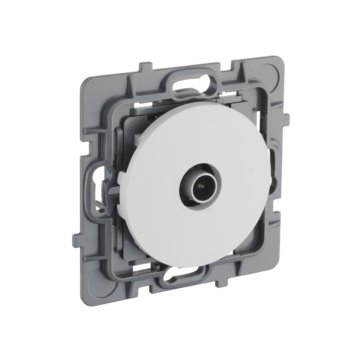 Prise TV Eclipse blanc - INVENTIV