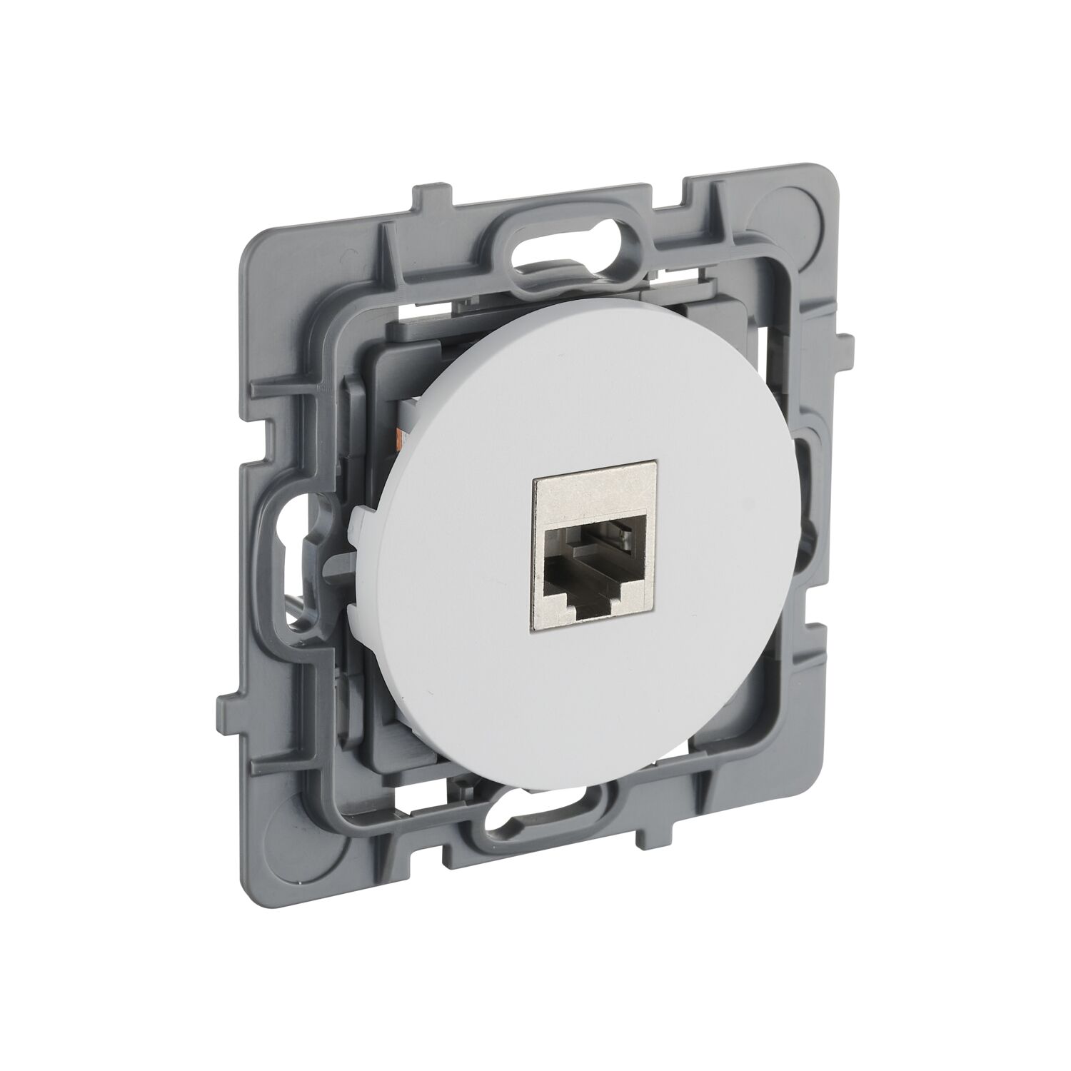 Prise RJ45 Eclipse blanc - INVENTIV