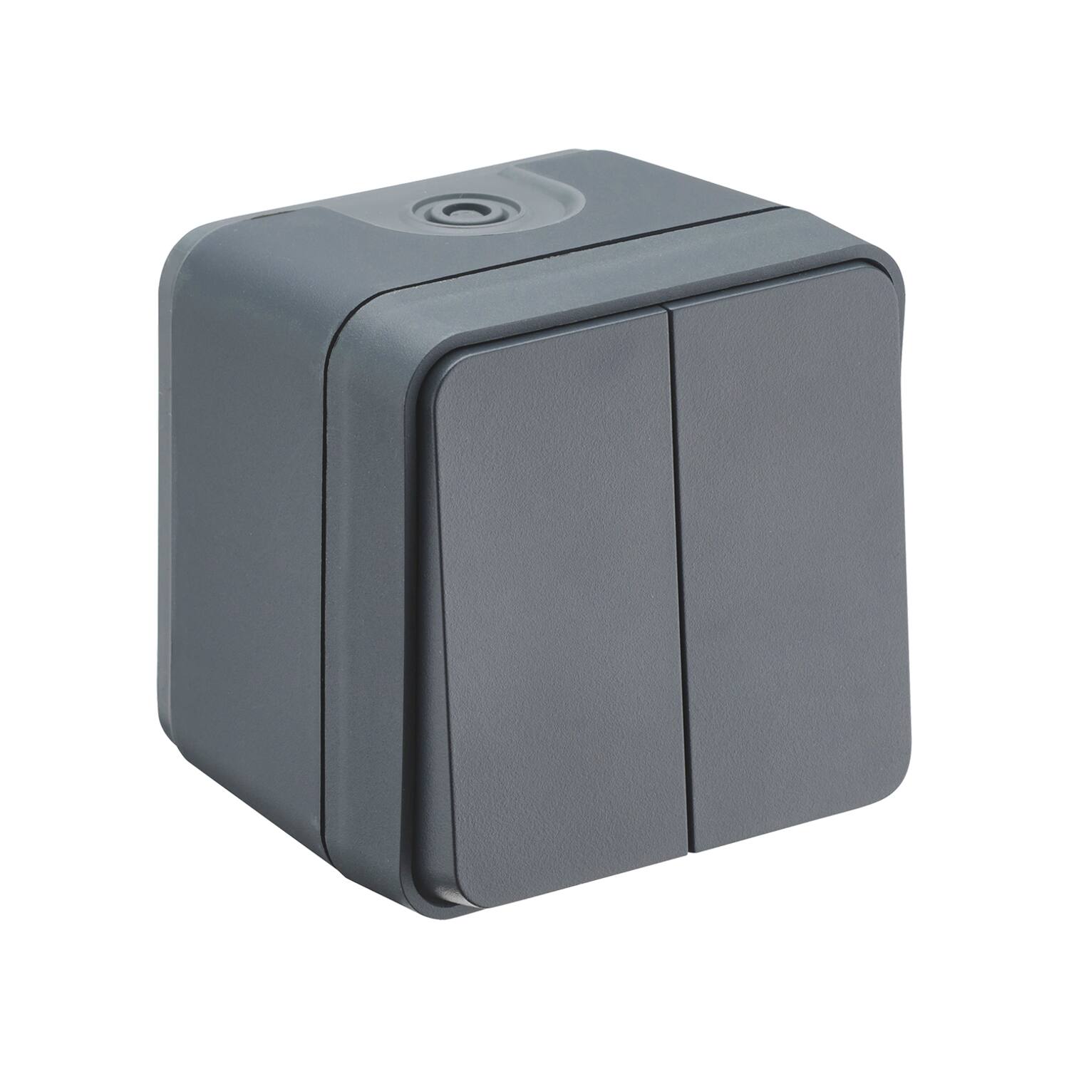 Double va-et-vient étanche Terra IP55 anthracite - INVENTIV