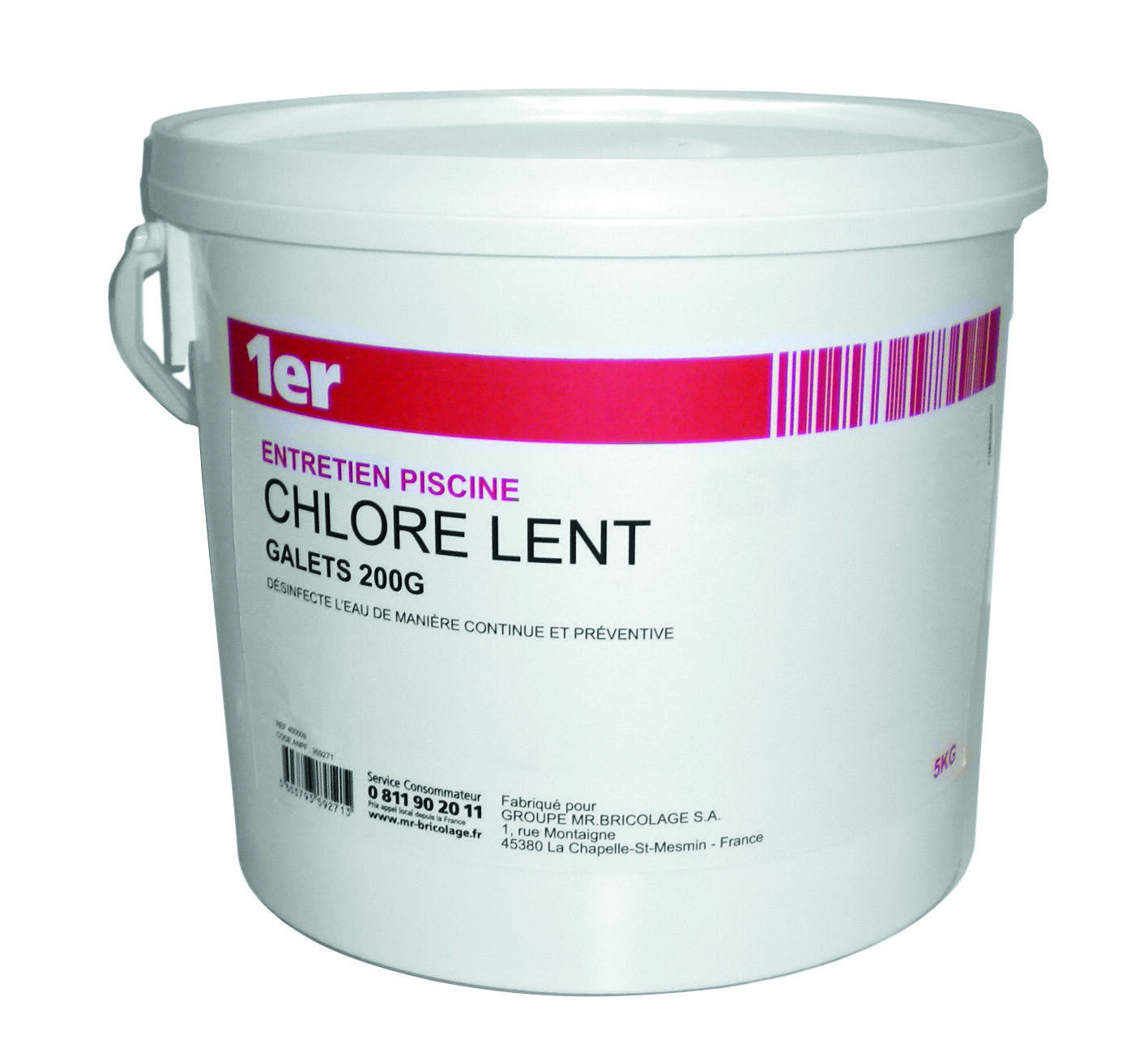 Chlore lent 5 kg - 1ER