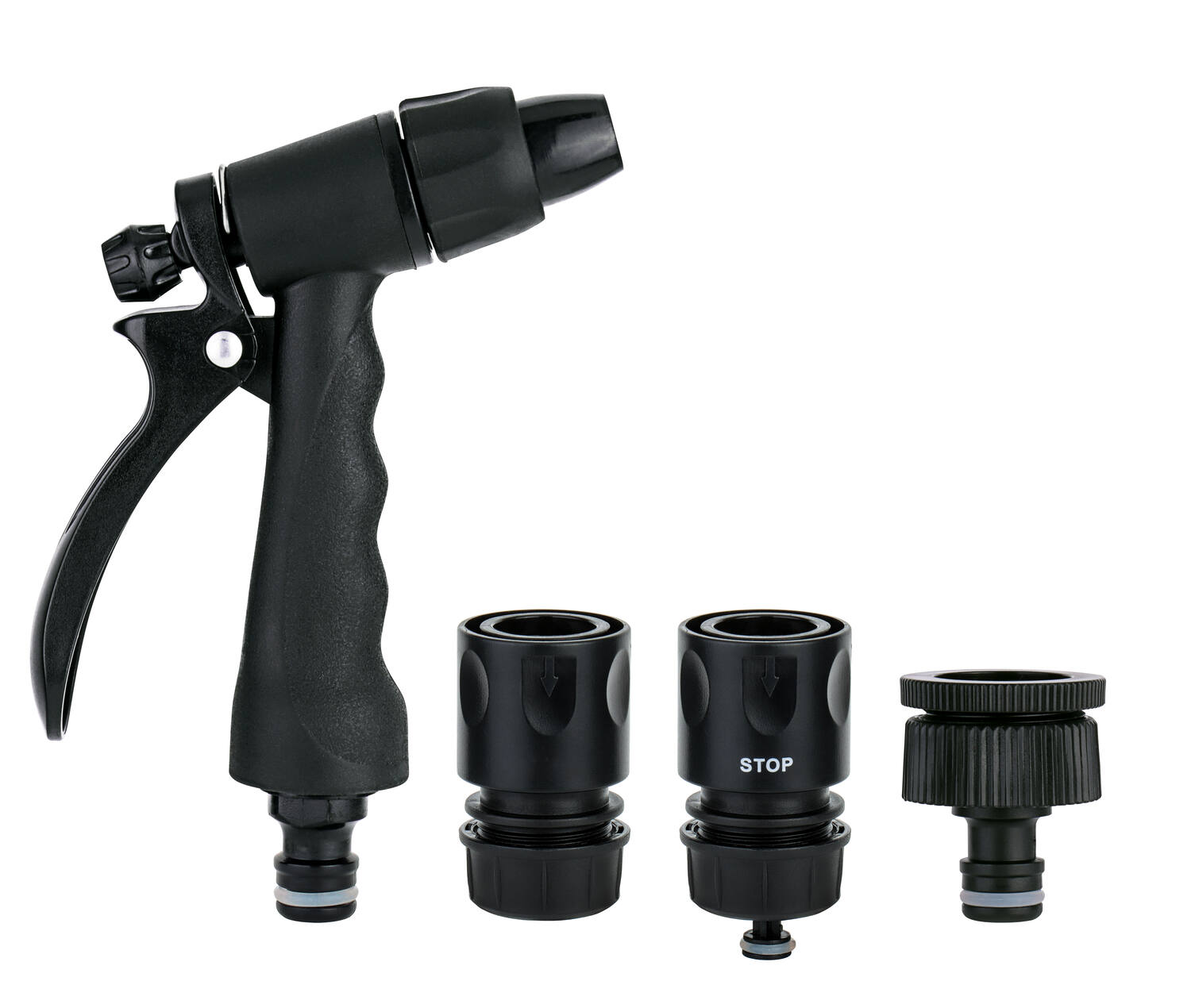 Kit arrosage pistolet + 2 raccords automatique Ø15mm - 1ER
