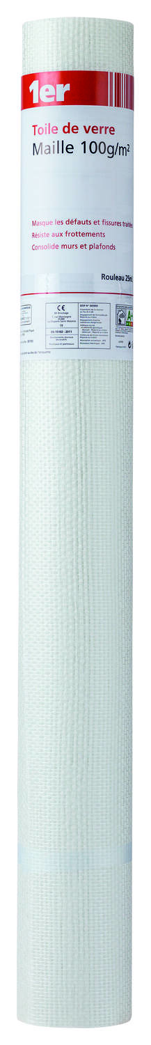 Toile de Verre Maille 100gr/m² 25m - INVENTIV