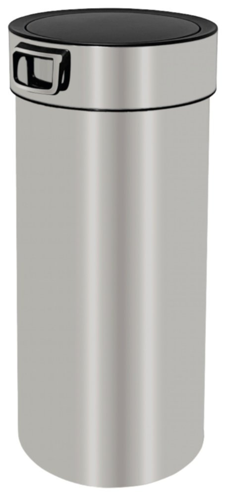 Poubelle de cuisine Push 30L satiné