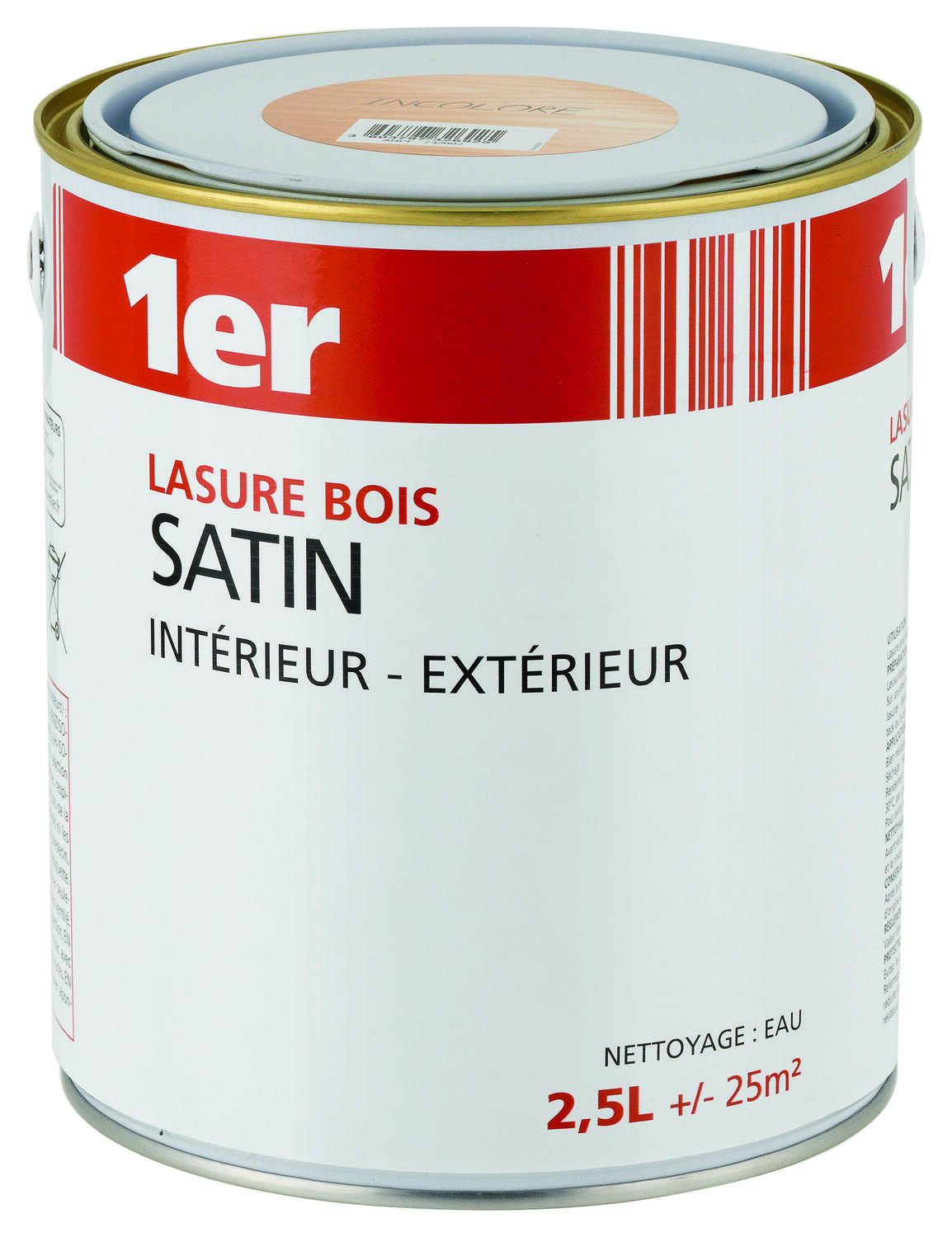 Lasure bois satin incolore 2,5L - 1ER