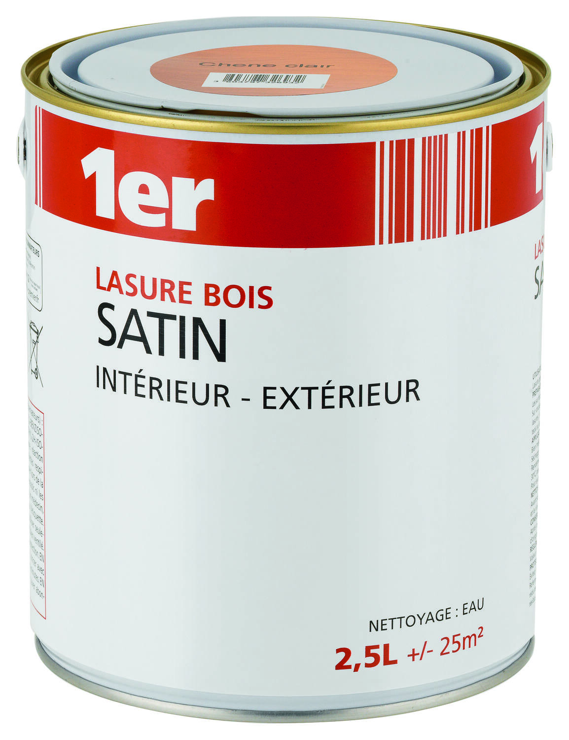 Lasure bois satin chêne clair 2,5L - 1ER
