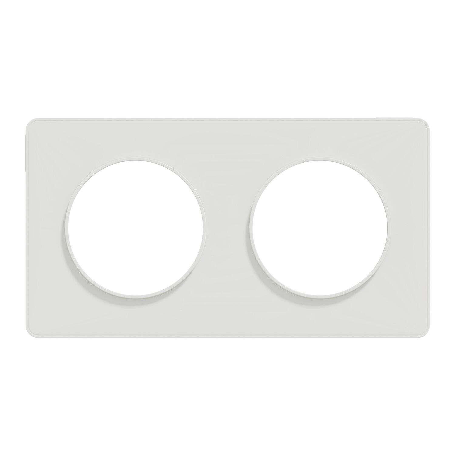 Plaque double Odace Touch blanc - SCHNEIDER ELECTRIC
