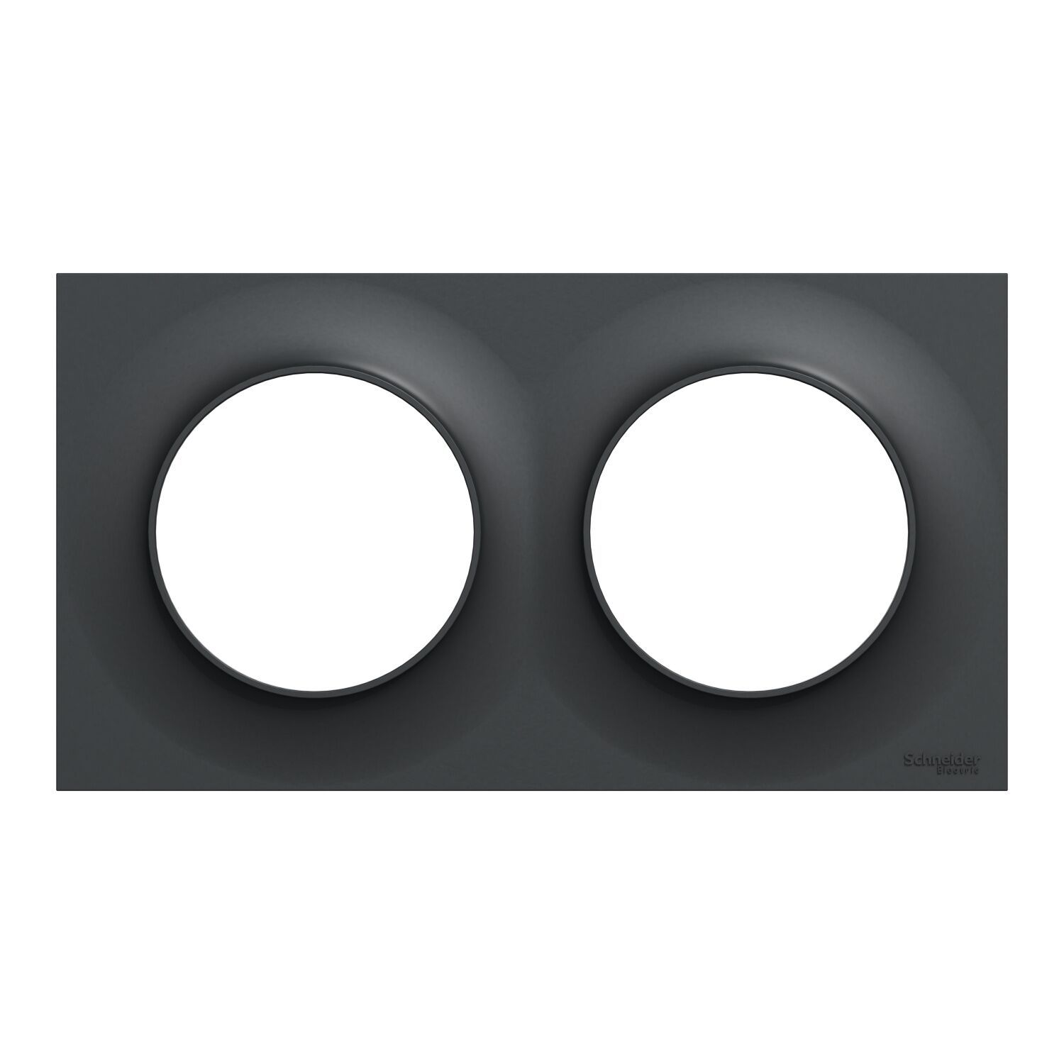 Plaque double Odace Styl anthracite - SCHNEIDER ELECTRIC