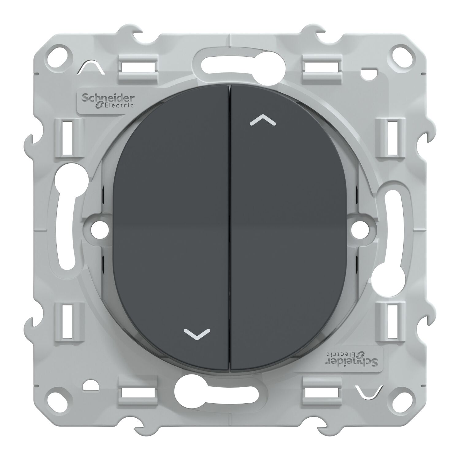 Interrupteur volet roulant à assembler Ovalis anthracite - SCHNEIDER ELECTRIC