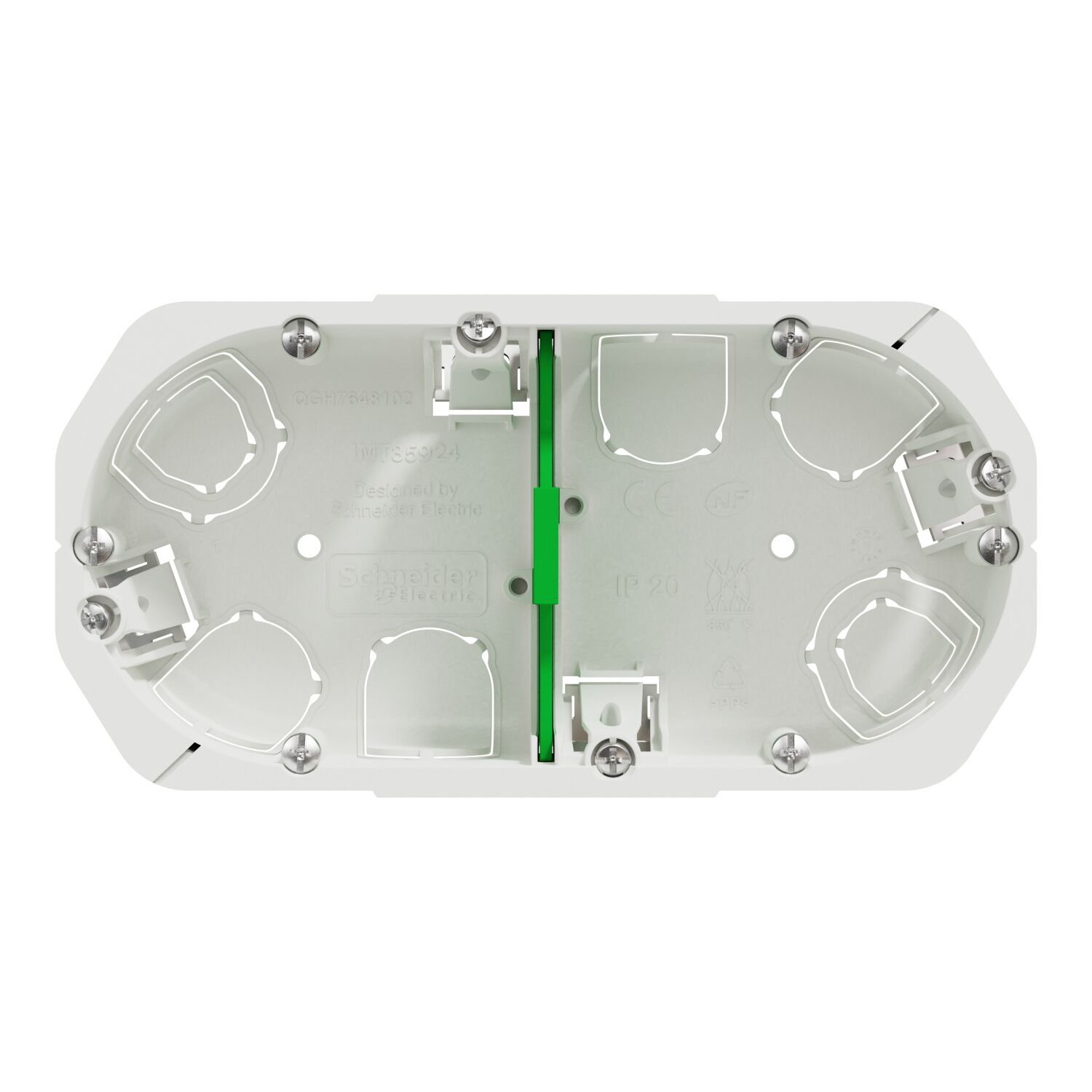 Boîte d'encastrement 2 postes D67xP40mm Multifix - SCHNEIDER ELECTRIC