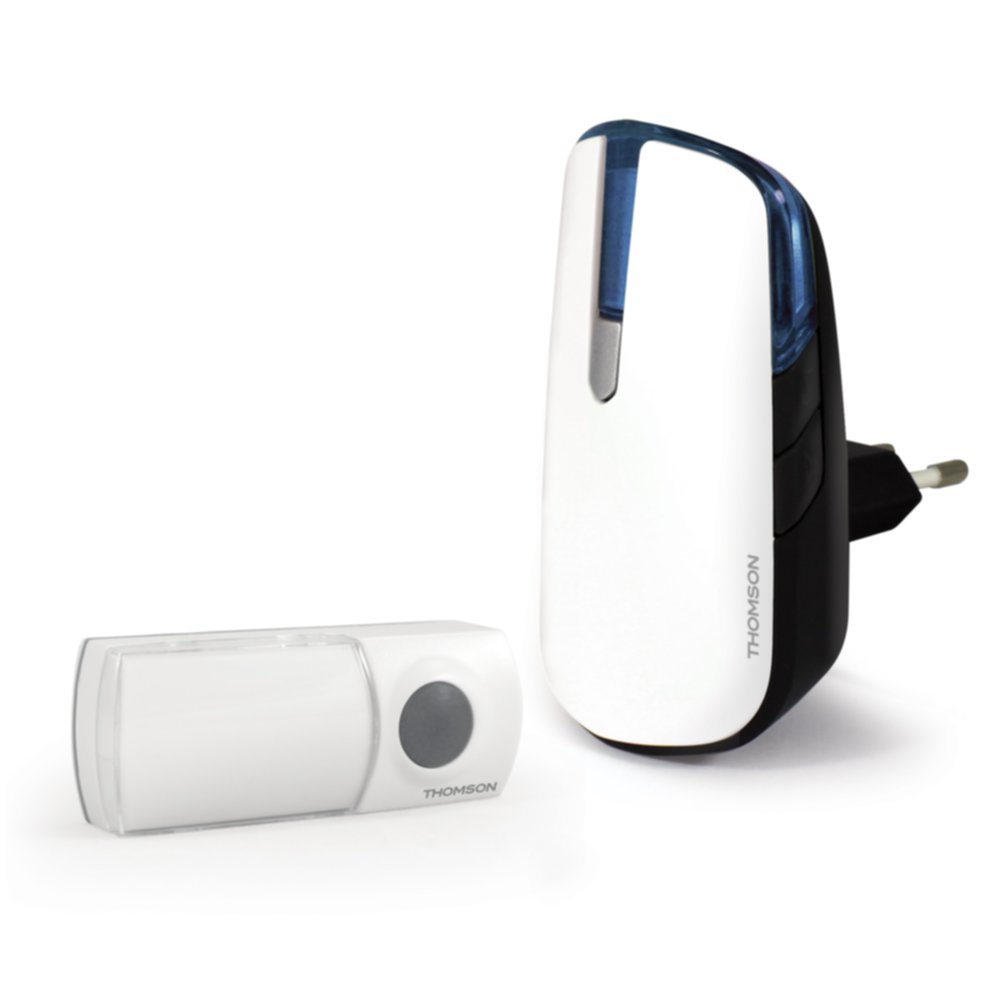 Carillon sans fil à brancher 150 m blanc - THOMSON