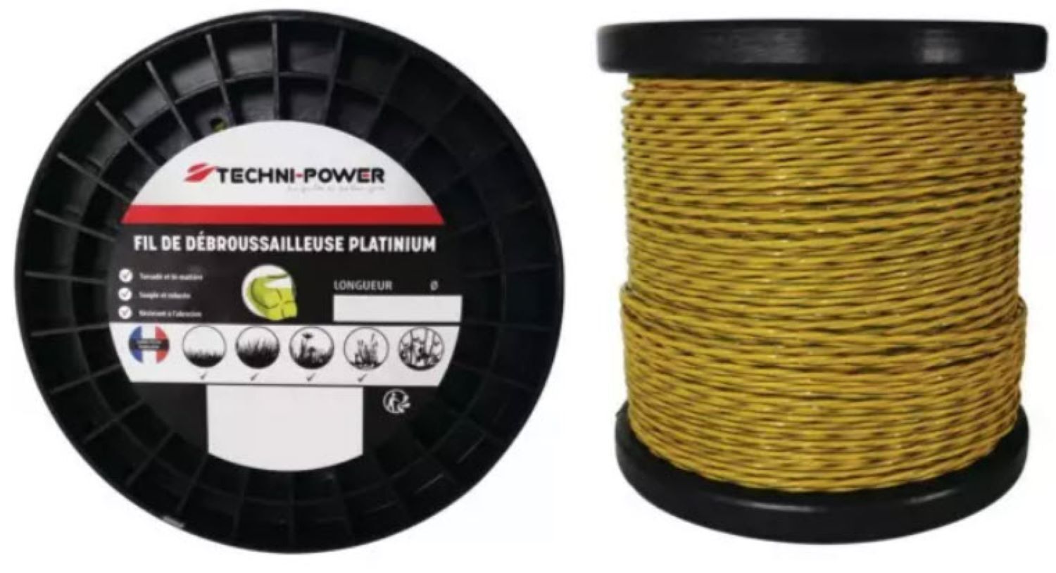 Fil torsadé platinium diamètre 3mm 70m - TECHNI POWER