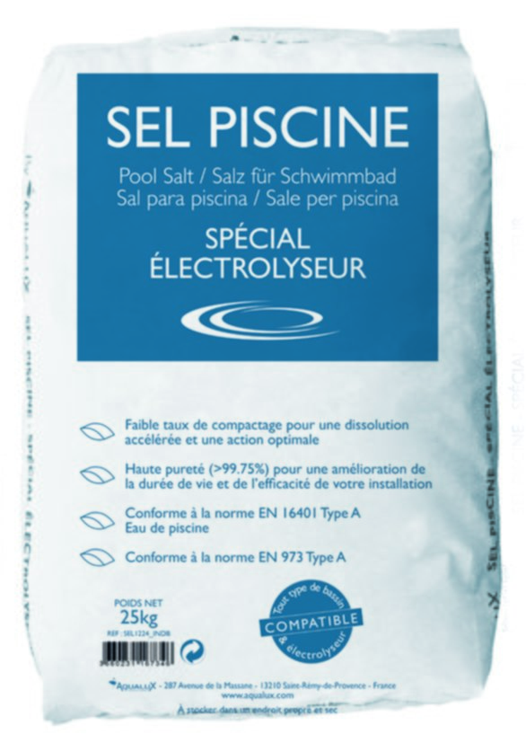 Sel piscine pastilles 25kg