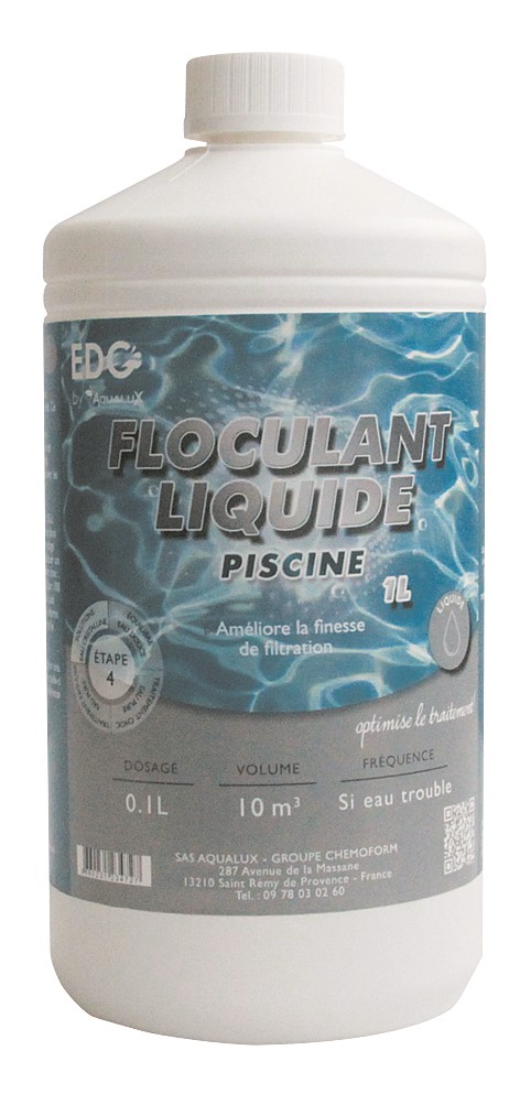 Liquide floculant 1 L - EDG by AQUALUX