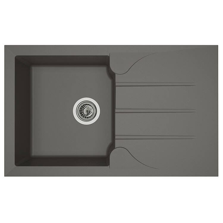 Evier 1 bac 81x50cm Aloa gris - DIADEM