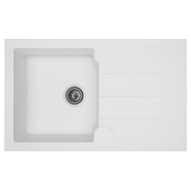 Evier 1 bac 81x50cm Aloa blanc - DIADEM