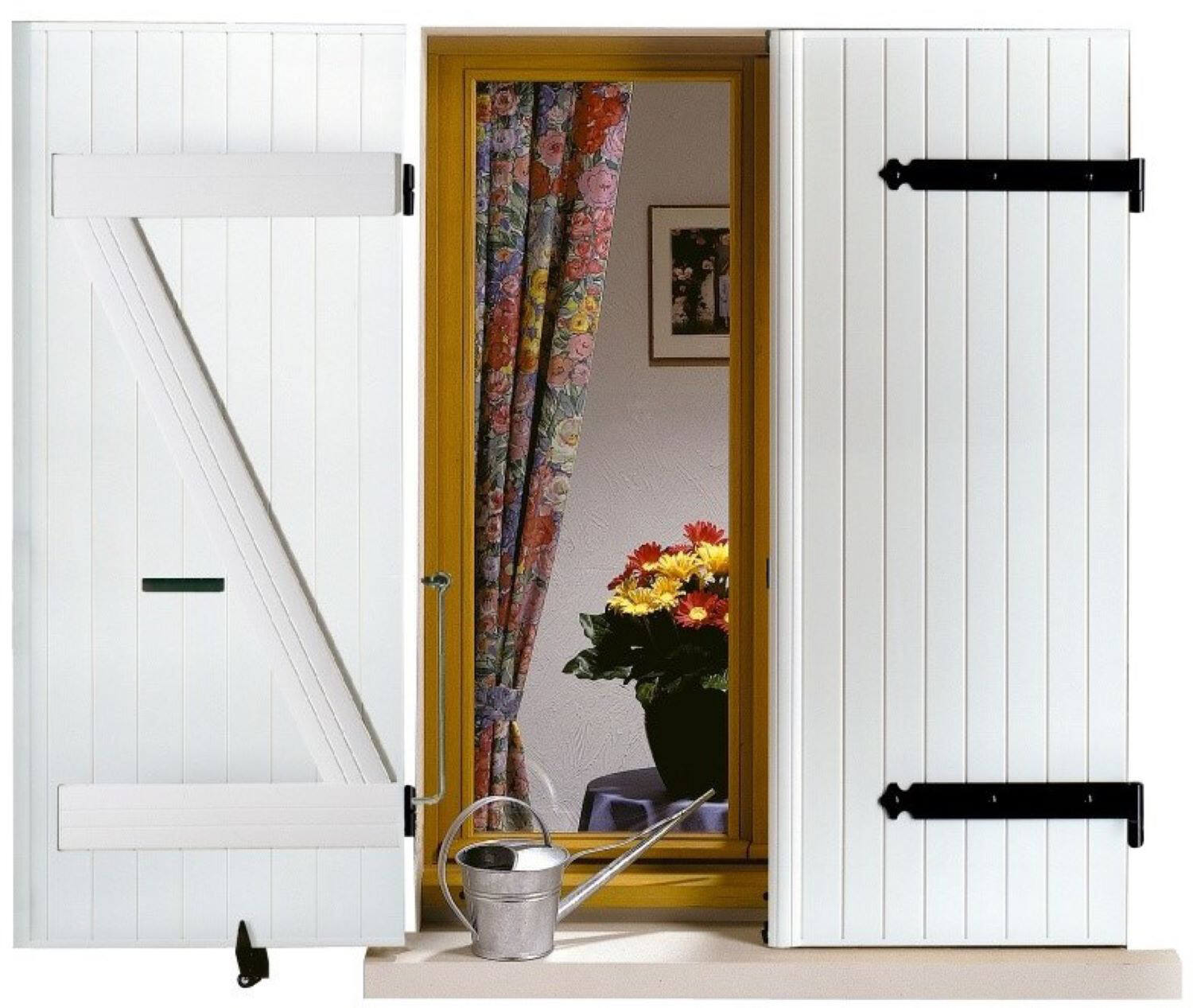 Volet en kit PVC blanc 158x62cm Ep.24mm