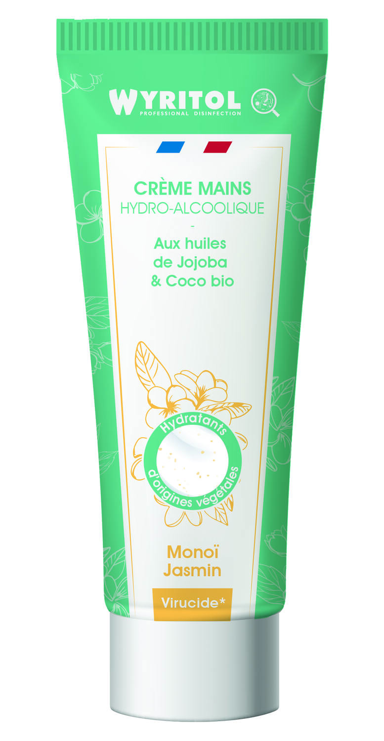 Crème hydroalcoolique monoï/jasmin 75ml - WYRITOL