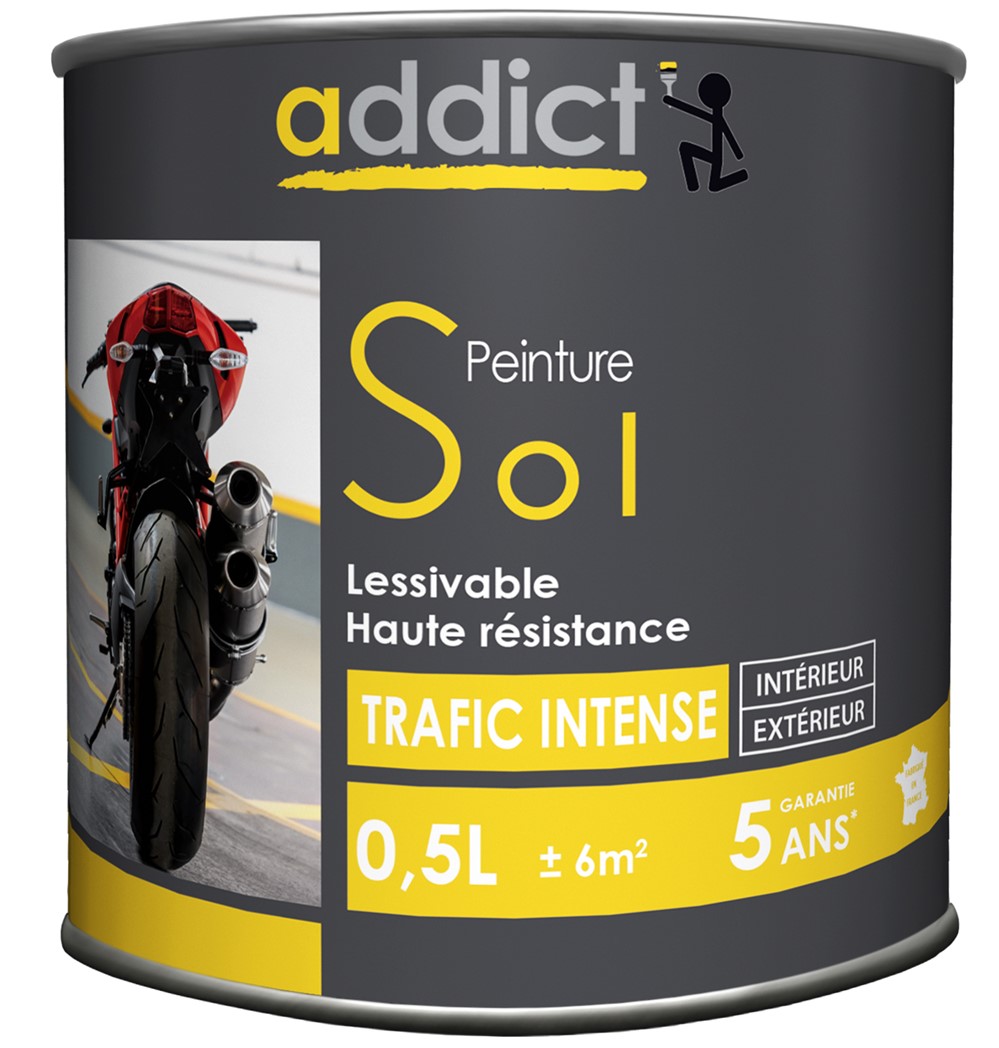 Peinture sol 0.5 l pierre
