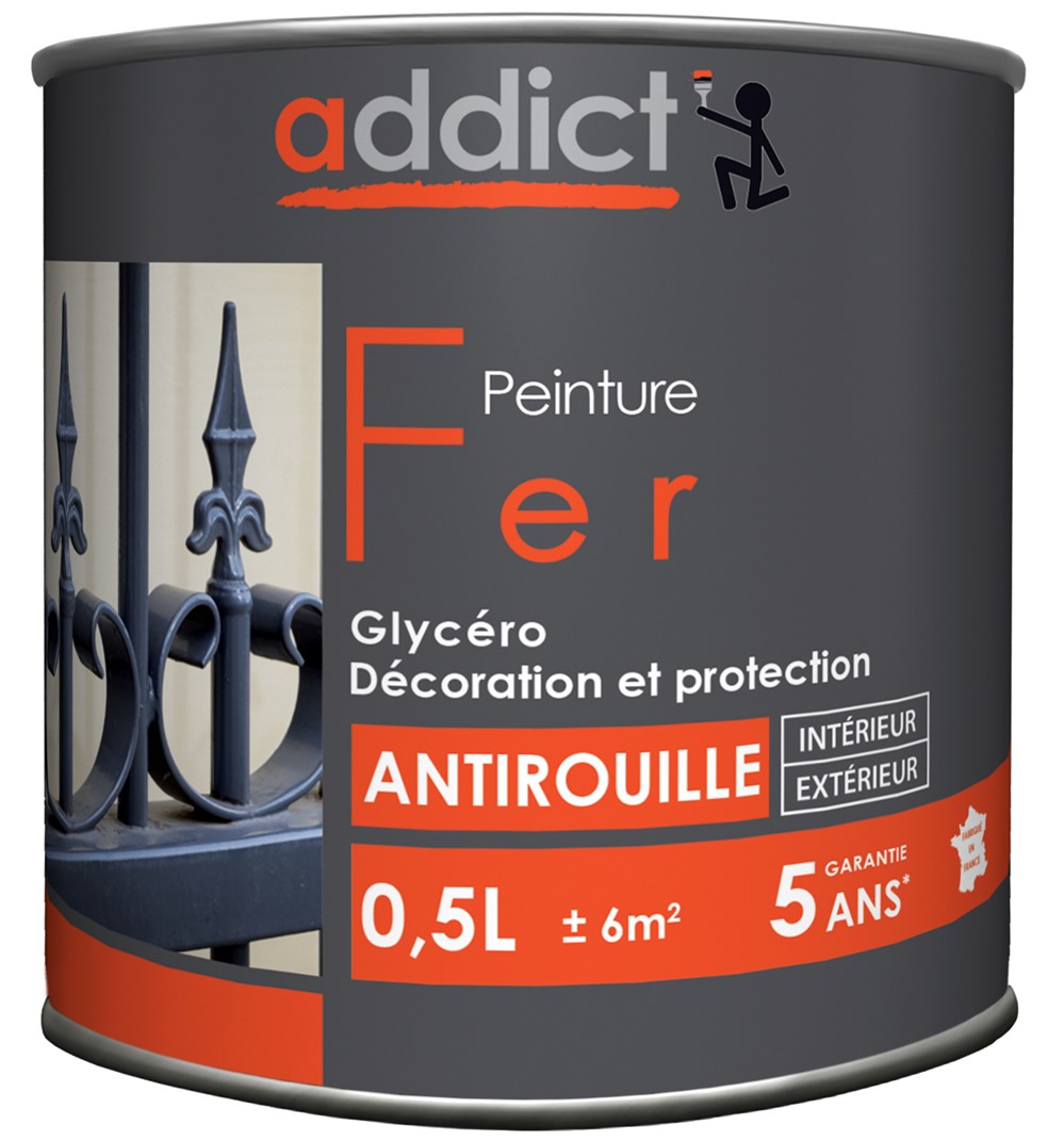 Peinture fer 0.5 l vert mousse