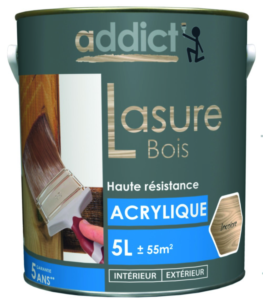 Lasure bois bleu 5 l incolore