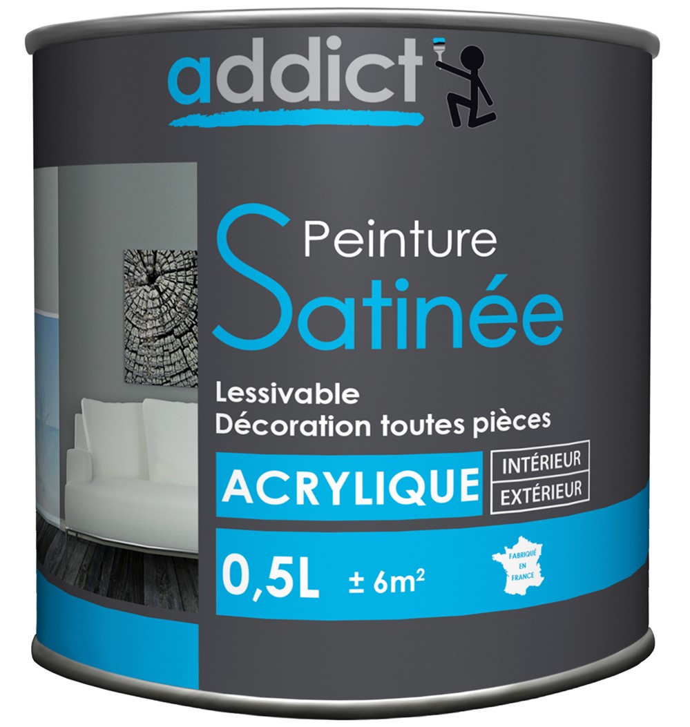 Peinture acrylique 0.5 l pluie d'été