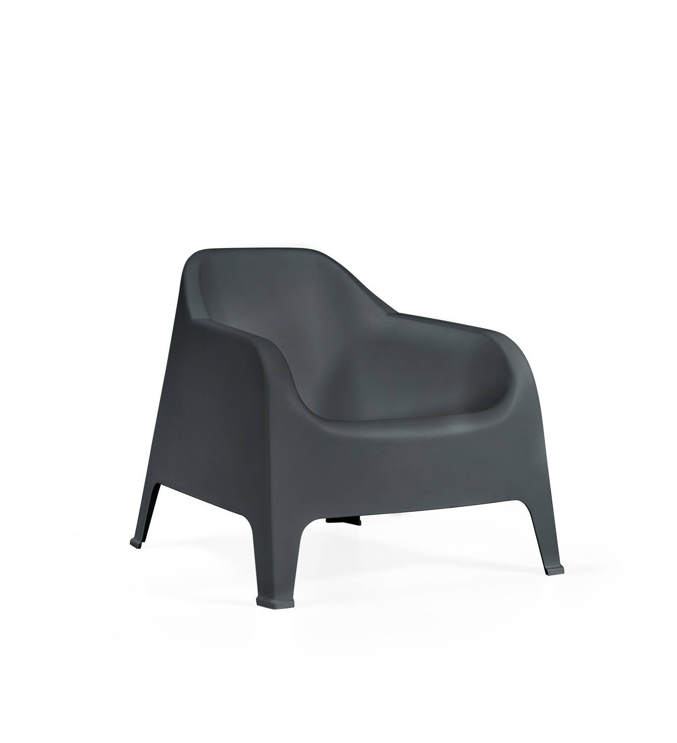 Fauteuil de jardin Baya 81x80x74cm anthracite