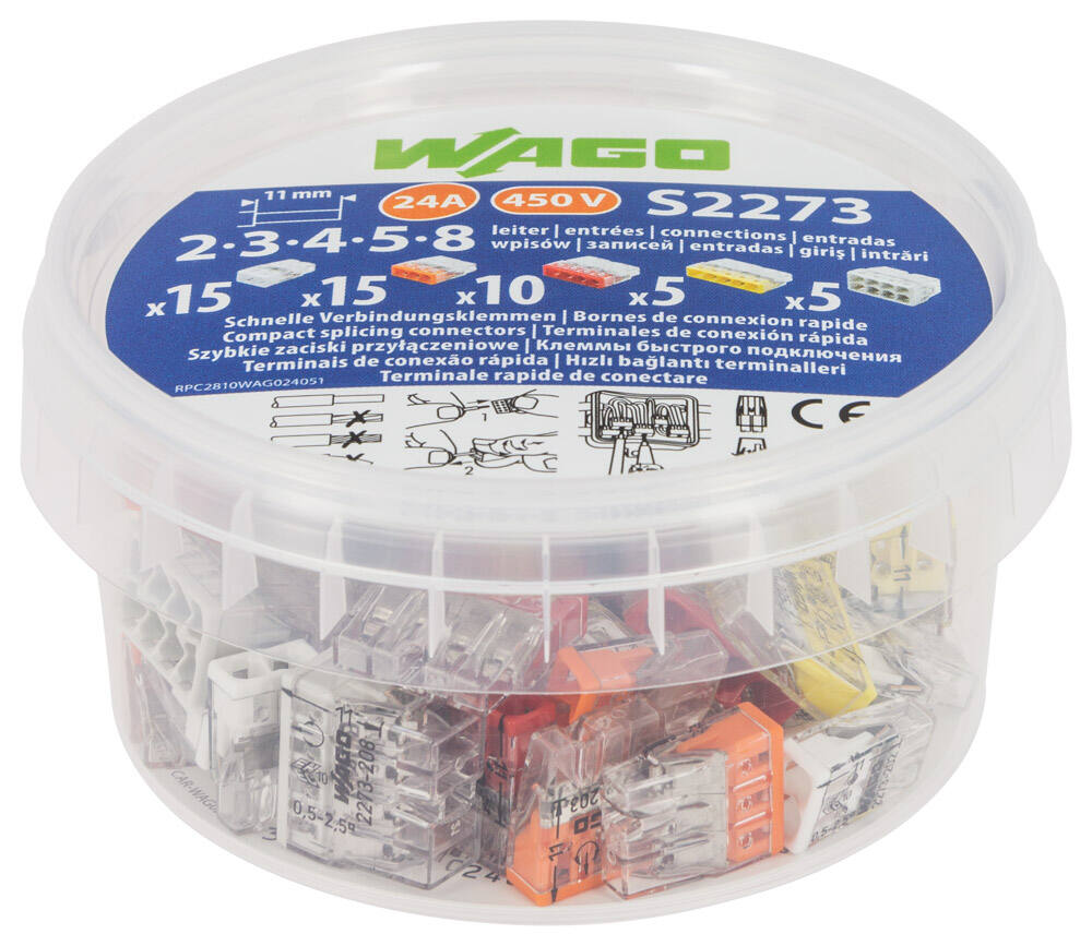 50 bornes de connexion rapide mixtes S2273 - WAGO