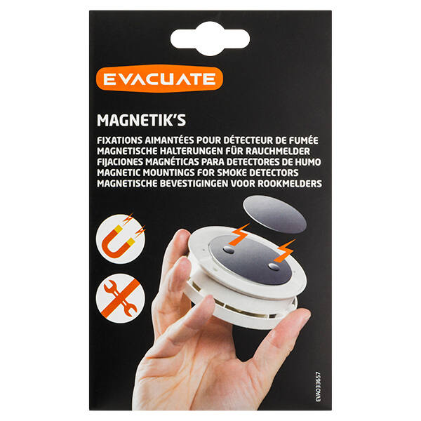 Fixations aimantées pour détecteur de fumée