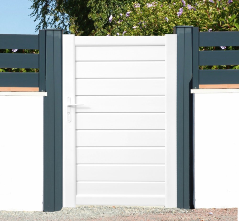 Portillon PVC Fidji L1xH1,55m Blanc