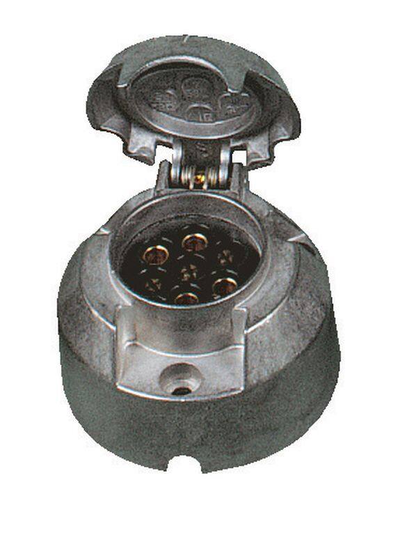 Prise socle 7 broches métal