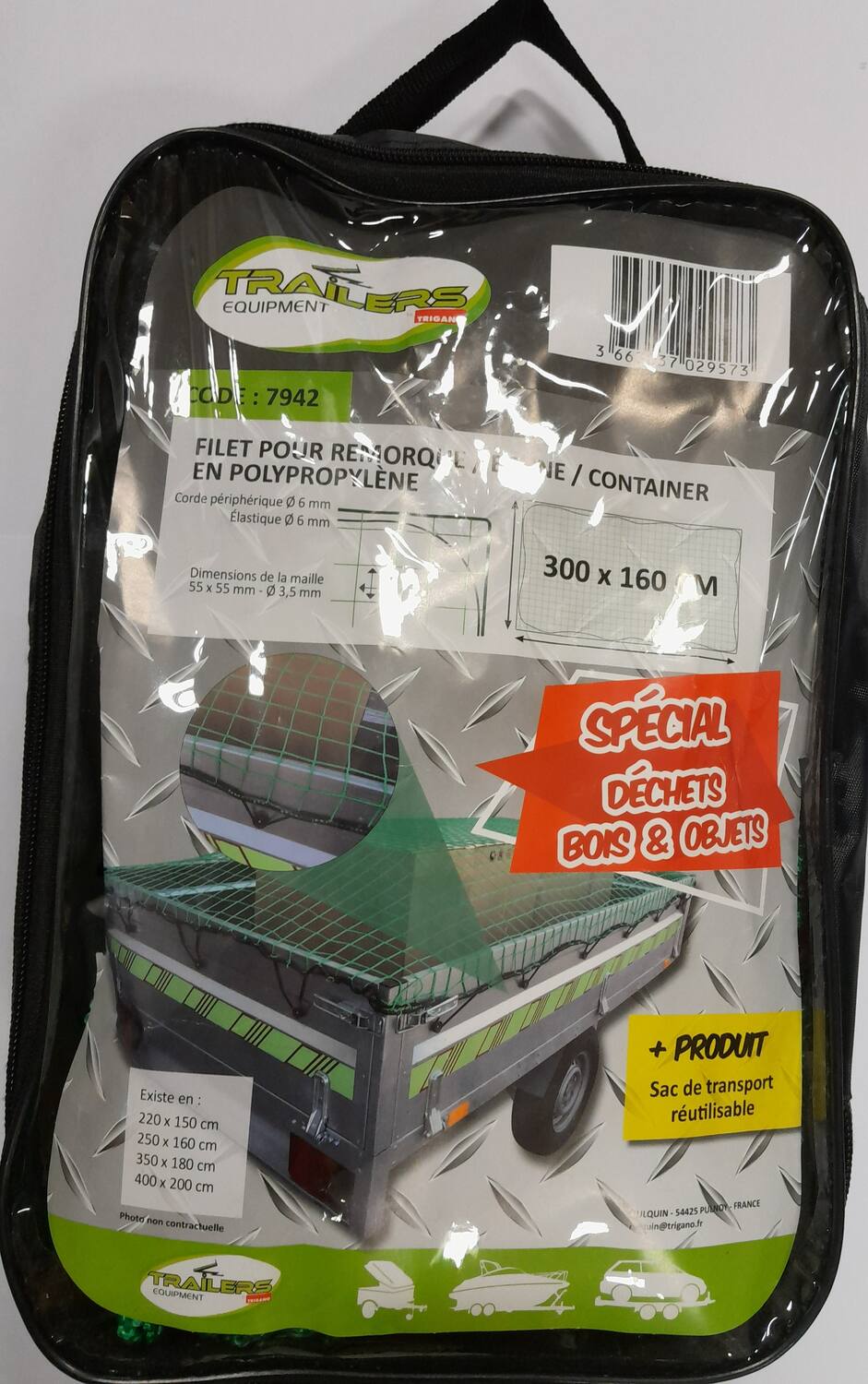 Filets maille 55x55. Dimenssions 300x160cm