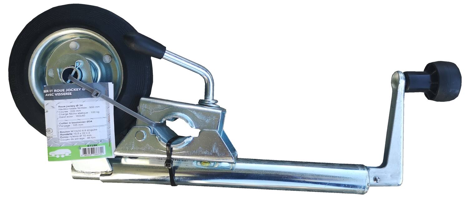 Kit roue jockey+collier Ø34