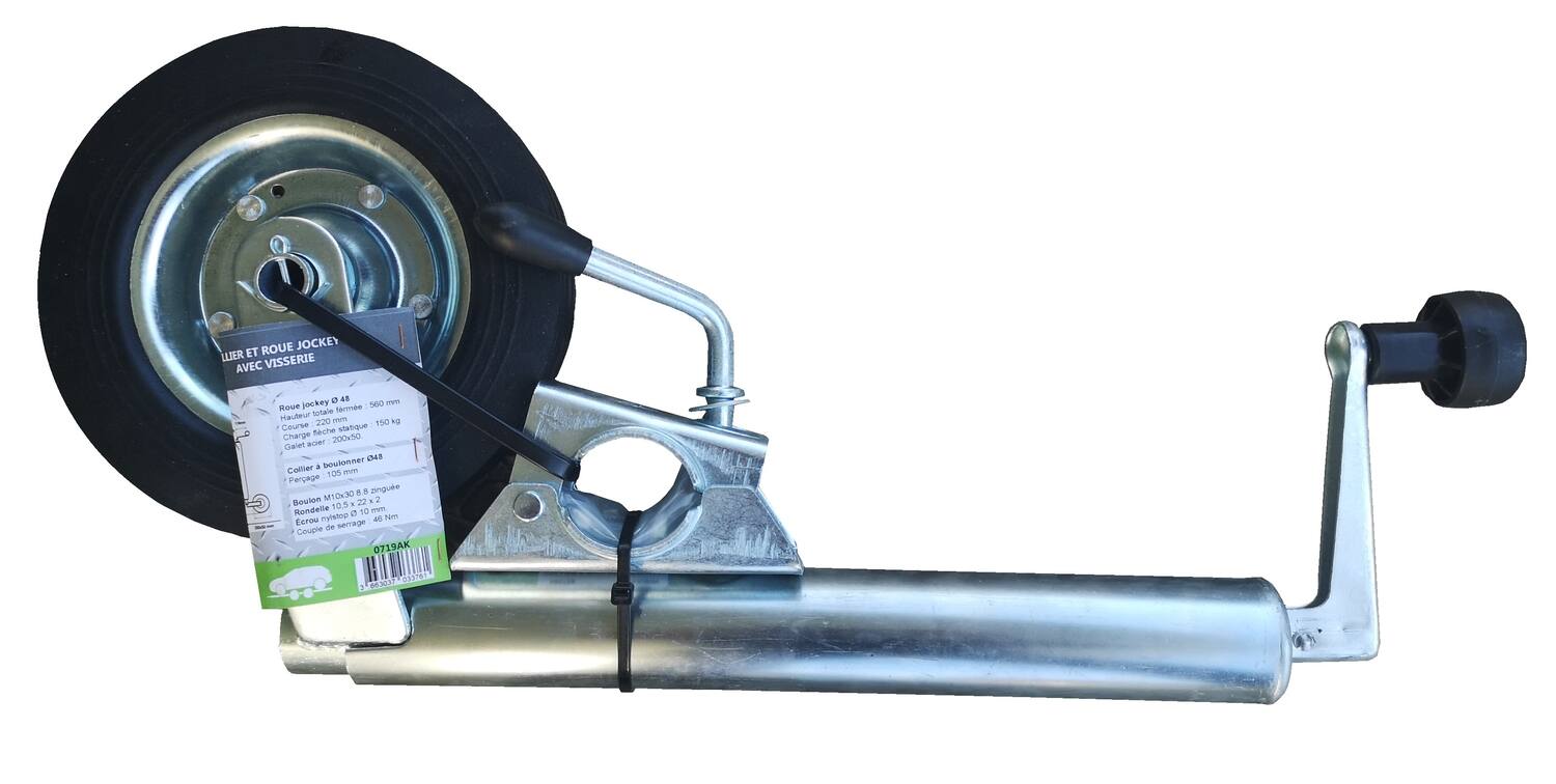 Kit roue jockey+collier Ø48