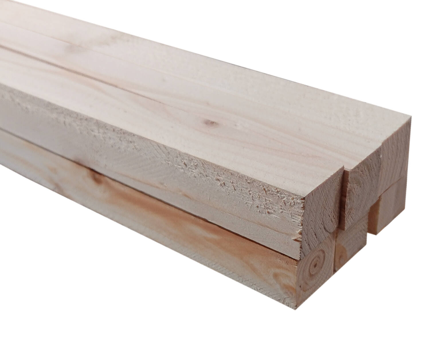 6 tasseaux sapin brut 24x24mm