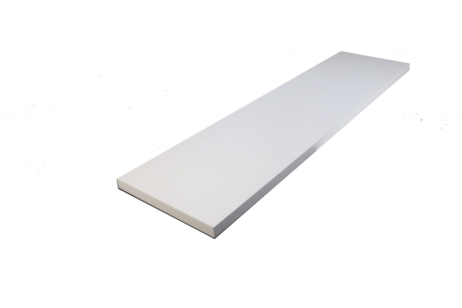 Tablette mélaminée blanche 250x40x1,8cm