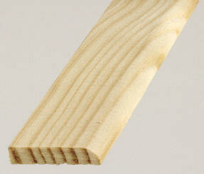 Champlat à fixer Bois Brut 0,5x2,8cmx2,4m