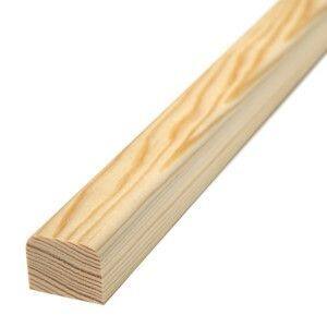 Barre à banc à fixer Bois Brut 2,3x2,8cmx2m